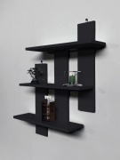 Полка F3A2FB5506C1A932, 16х16x80 см, черный