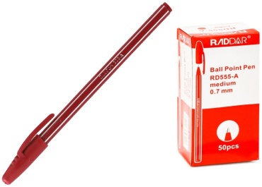 Ручка шариковая WENAO Ball pointPen 555A 1 шт, 0.7 мм, цвет чернил красный