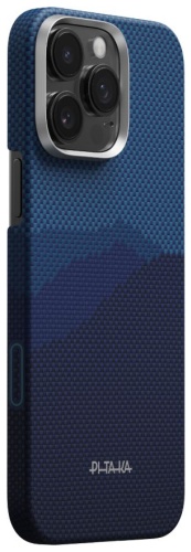 Чехол Pitaka для Apple iPhone 16 Pro Max темно-синий