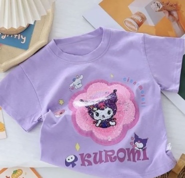 Футболка Kuromi сиреневый