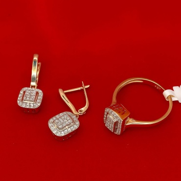 GOLD ZAMIRA Gold0152 вес 6.5 г золото, фианит
