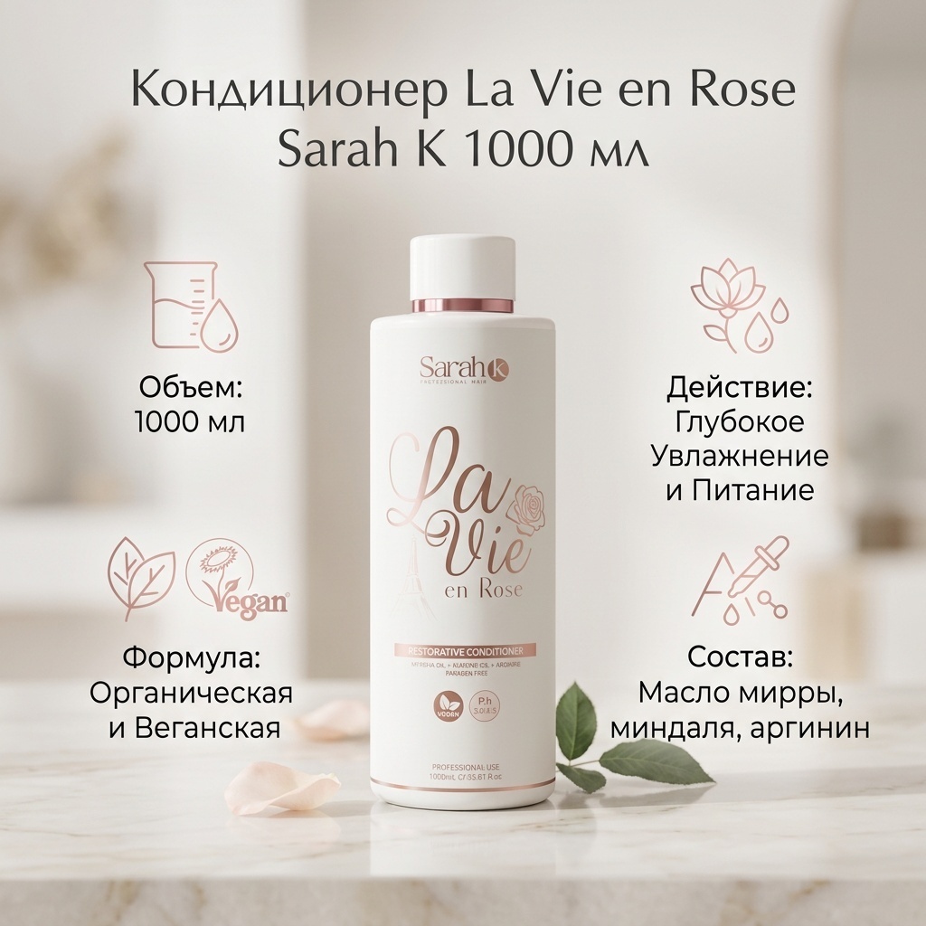 Sarah K кондиционер La Vie en Rose 1000 мл