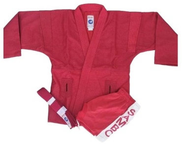 Кимоно для самбо красный 160