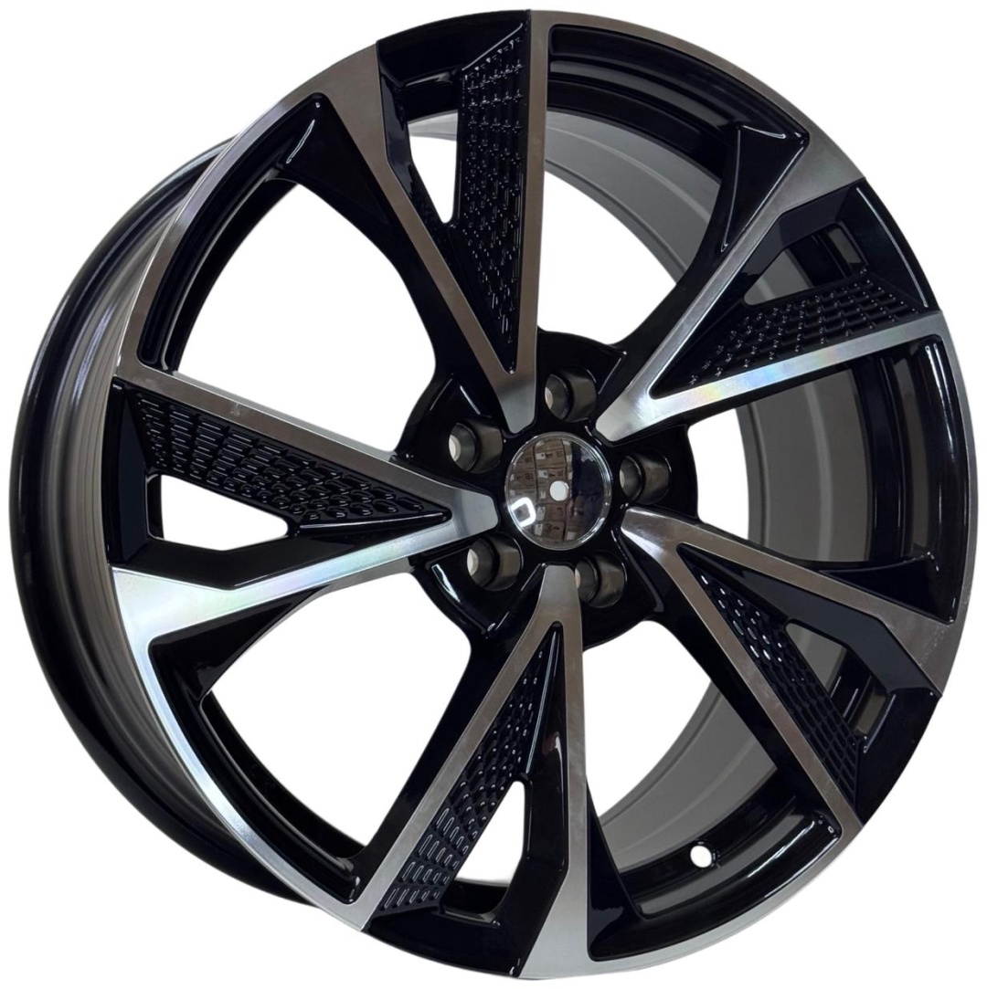 Wheels 124DD 7.5x17/5x100 D73.1 ET35 4 диска черный, хром