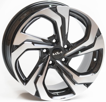 Kipardo D2019 7.5x17/5x114.3 D67.1 ET45 4 диска черный, серебристый