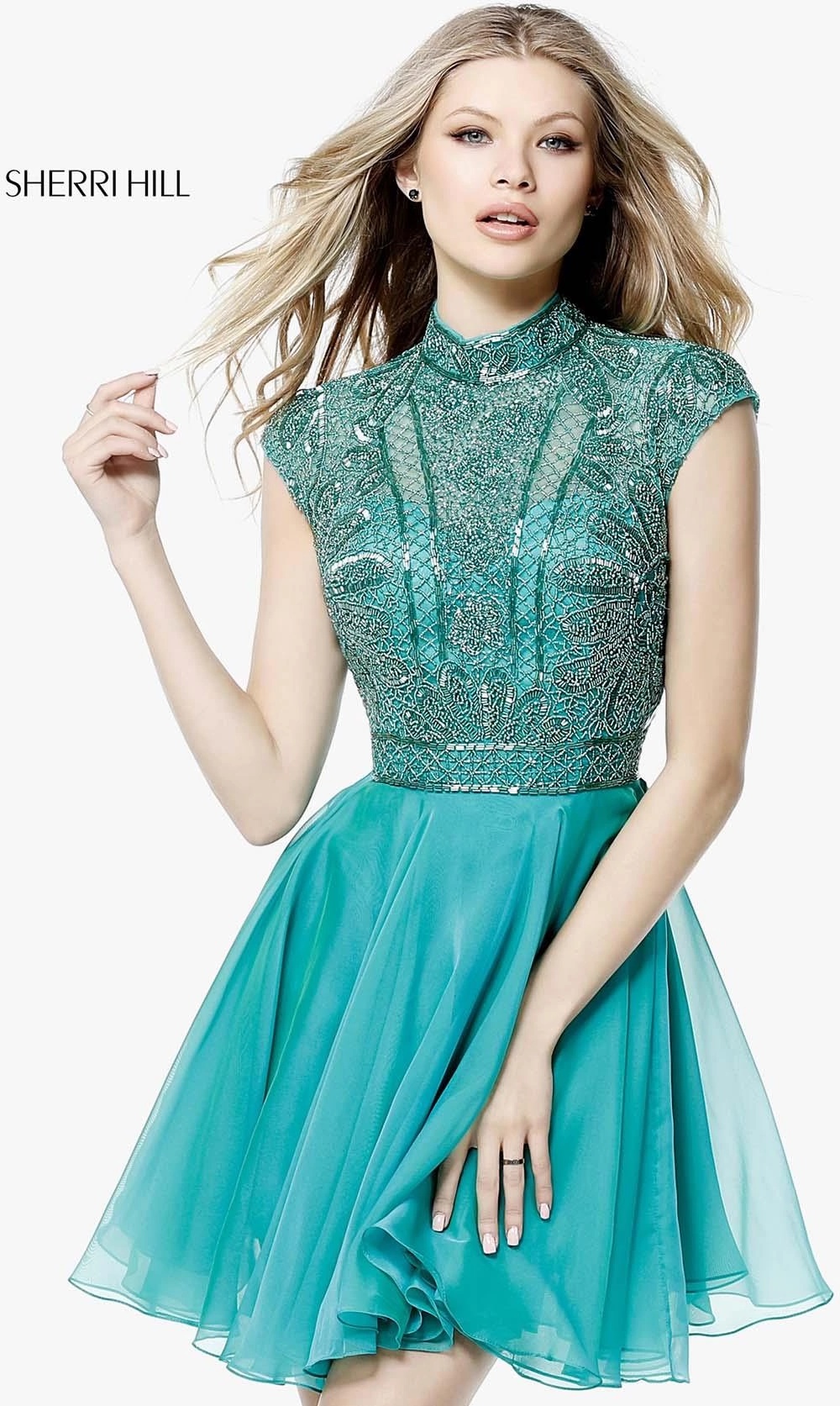 Вечернее платье SHERRI HILL зеленый