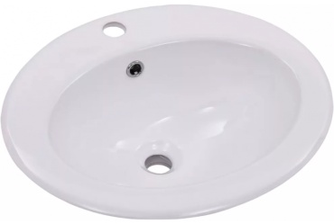 Раковина GID-ceramic 9413 накладная овальная 56х49 см, фаянс