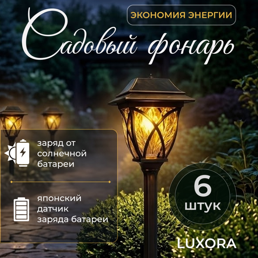 Уличный светильник в грунт / на штыре Luxora 30 см