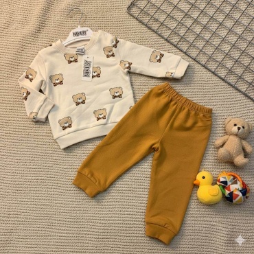 Комплект Murat Baby Микки и друзья коричневый, белый
