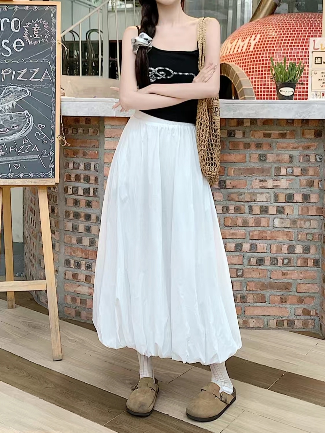 Юбка баллон FASHION белый