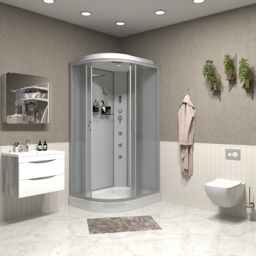 Душевая кабина Niagara NG-3312-14RF, 215х120 см, низкий поддон
