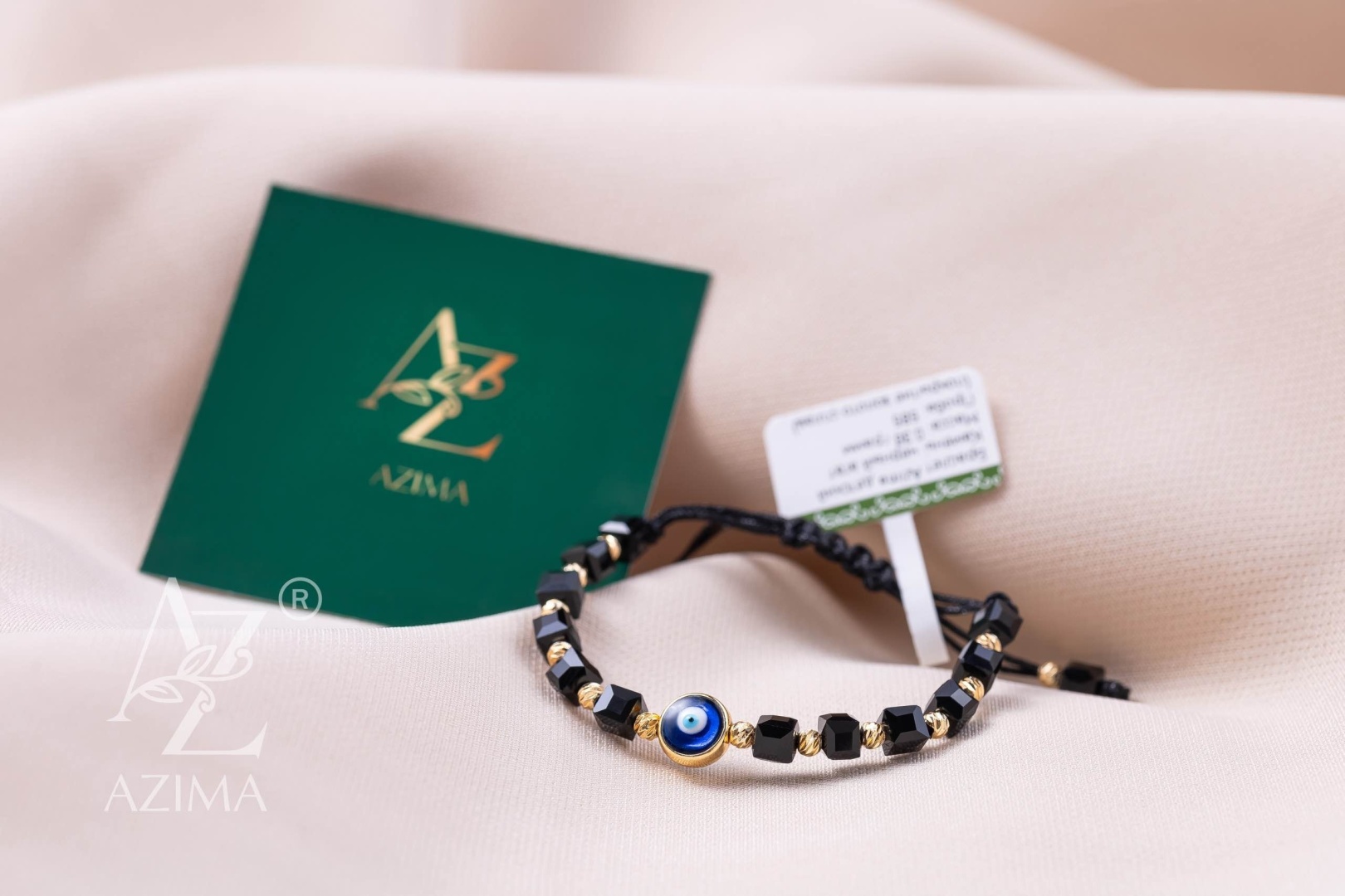 AZIMA GOLD1 Blackchild длина 15 см, вес 0.35 г сплав покрытый золотом 14К, плетение веревка