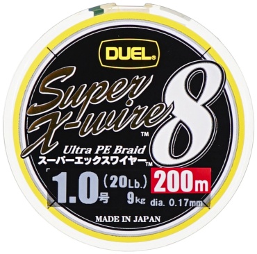 DUEL плетеный шнур SUPER X-WIRE 8 0.17 мм мультиколор