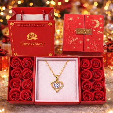 GiftoMania4U Люкс набор Love с розами для девушки, жены женский набор