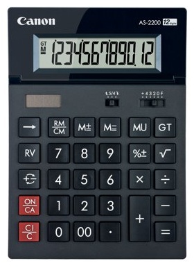 Canon AS-2200, 4584B001AC, 12-разрядный, черный