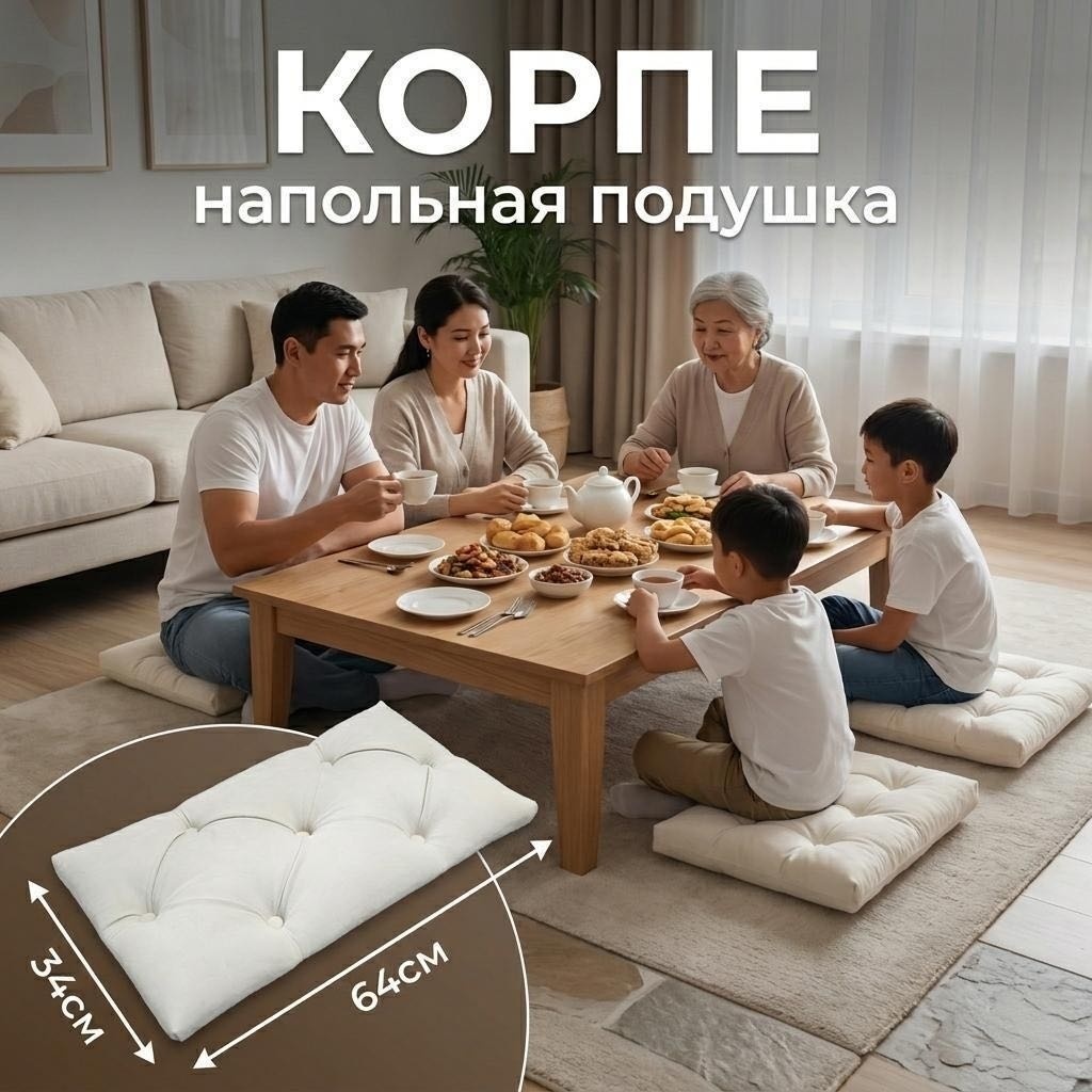 BORZO корпе 80x40 см, без наполнителя, бежевый