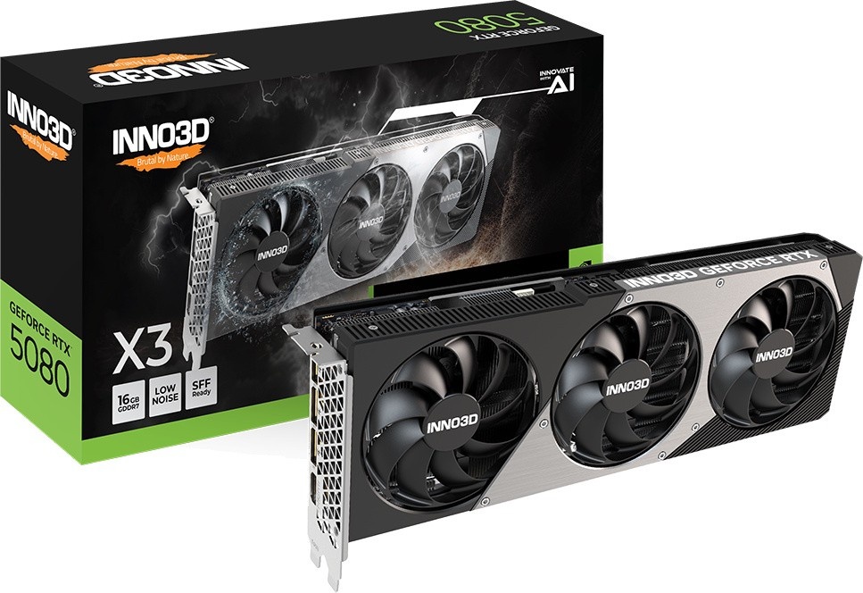 Видеокарта Inno3D GeForce RTX 5080 X3 16 Гб