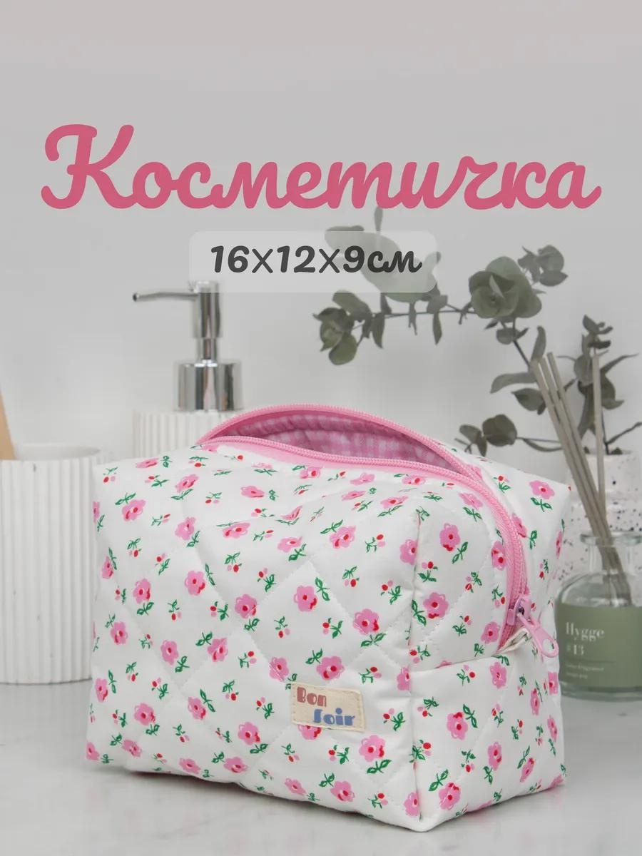 Косметичка твид белый 12X16 см