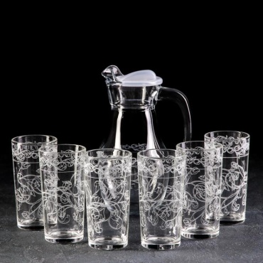 Набор GiDGLASS 1 л, пластик, стекло