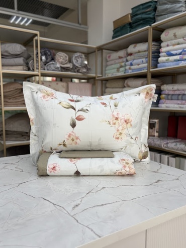 Комплект SantFair home collection 1.5-спальный сатин, 2 наволочки: 50x70 см