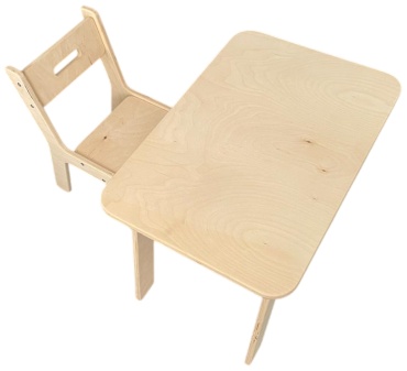 KidsWood Set-01 комплект, 57x40x40 см, бежевый