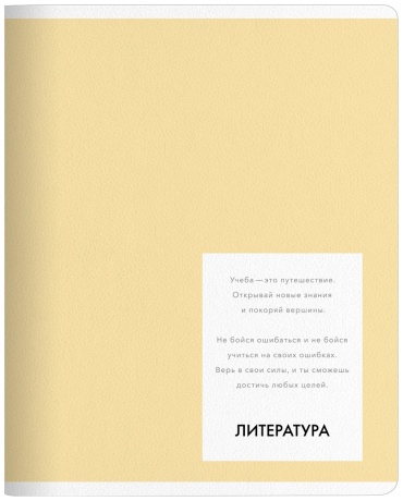 Предметная тетрадь Be Smart "Color", литература, 48 л, А5, линейка, мягкая обложка, 1 шт
