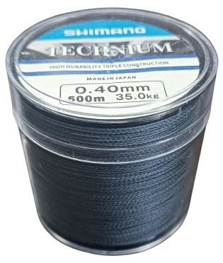 Леска SHIMANO плетеная Technium 0.40mm/500m 0.4 мм серый