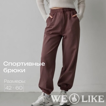 Спортивные брюки WE LIKE коричневый
