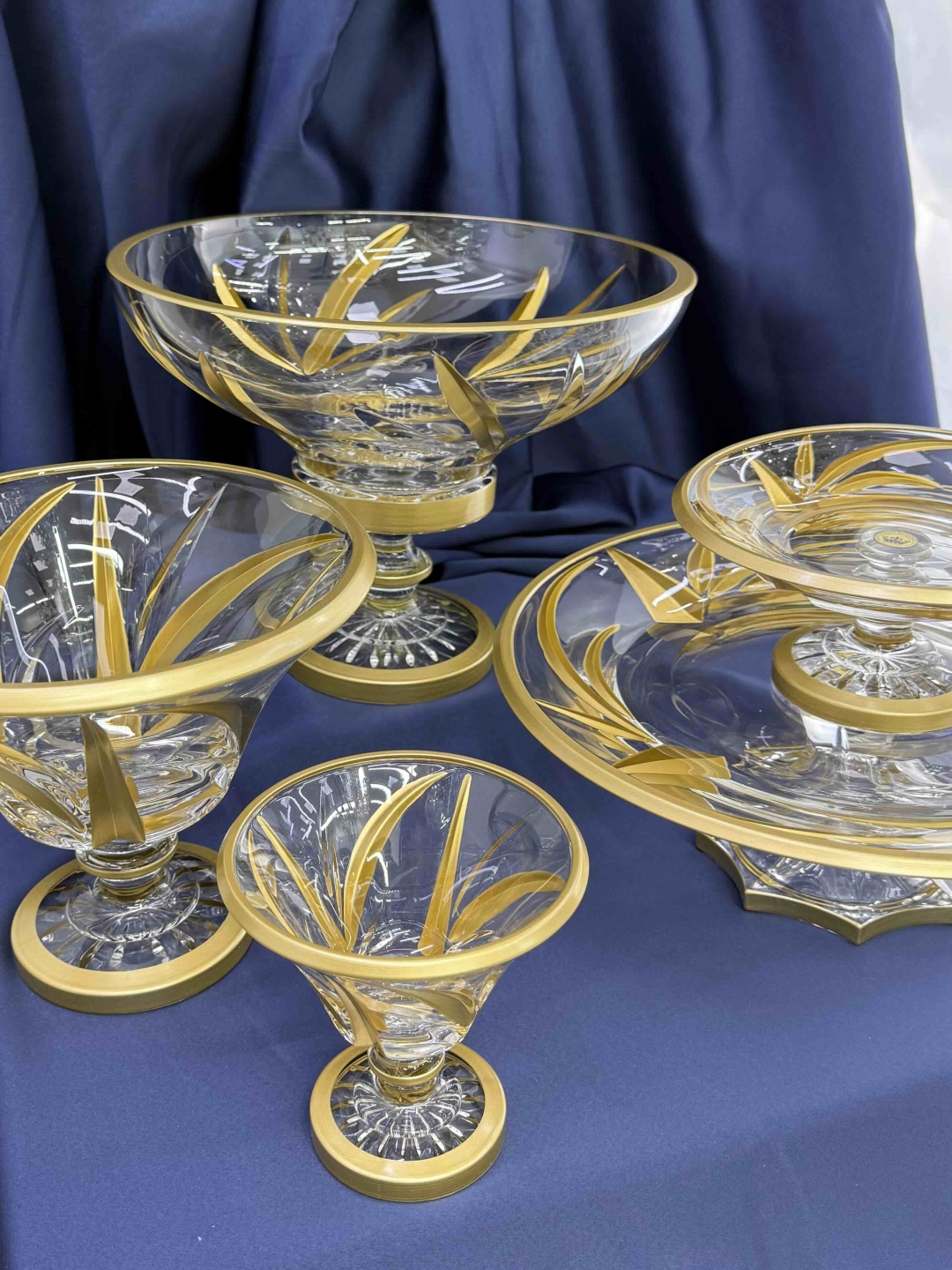 Czech Heritage набор для сервировки Crystal Elegance Gold, хрусталь