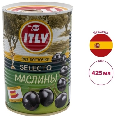 ITLV маслины без косточки 425 мл