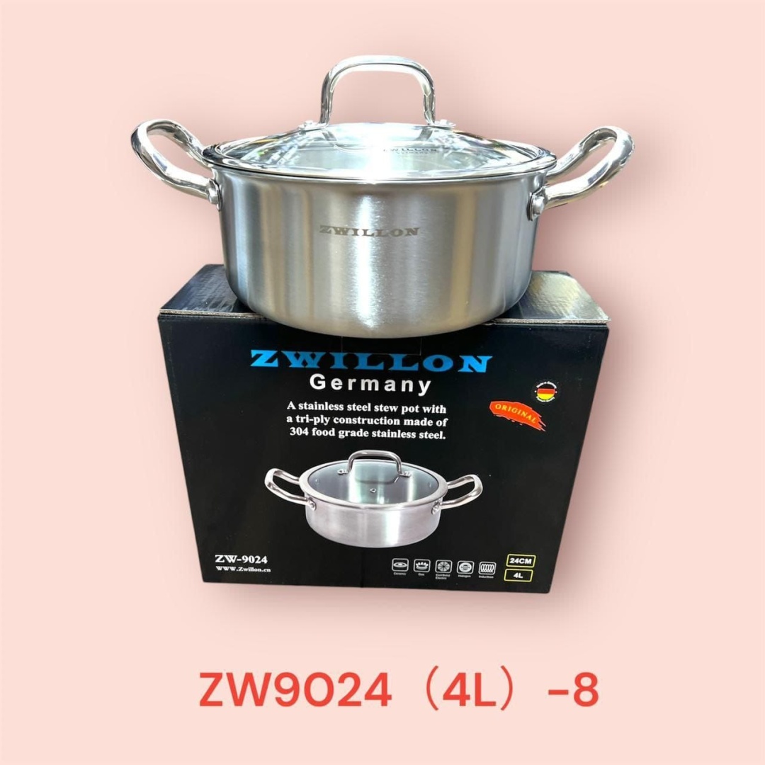 Кастрюля 4 л, ZWILLON ZW-9024 нержавеющая сталь