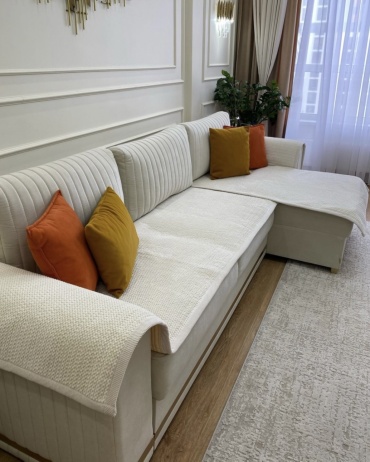 Home Collection дивандек для дивана Oscar айвори 400x90 см