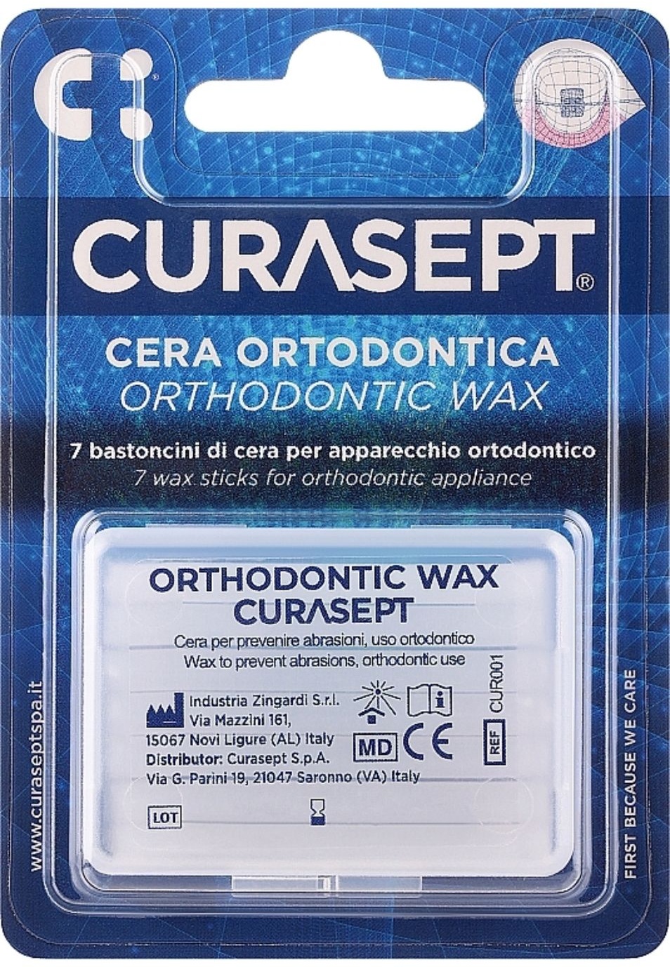 Curasept LP124325 ортодонтический воск нейтральный 8 мл