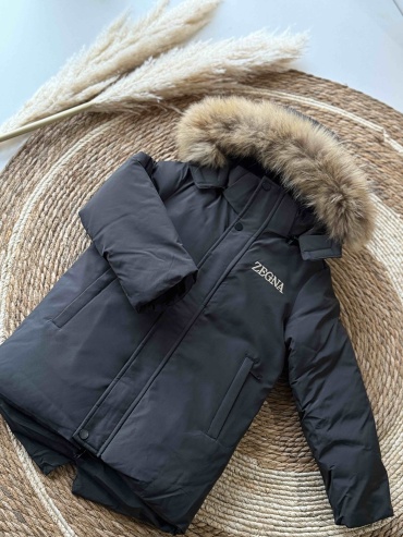 Пуховик Zegna черный