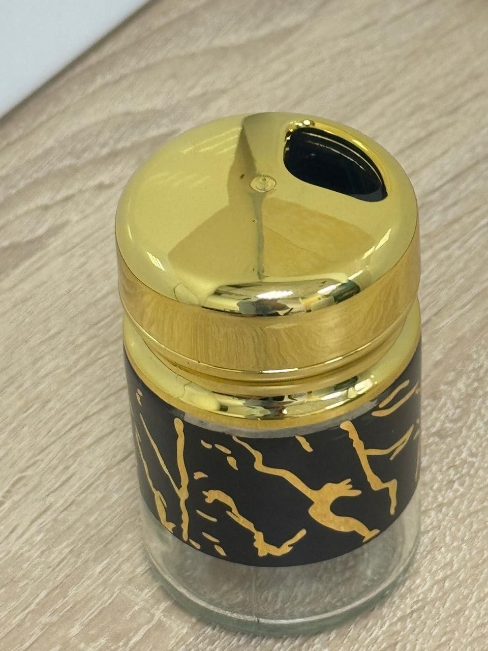 Солонка Marble Gold, пластик, стекло