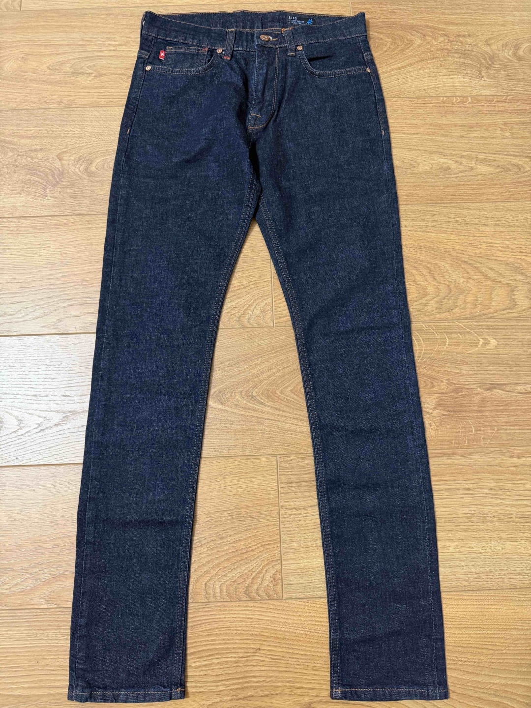 Джинсы прямые Denim темно-синий
