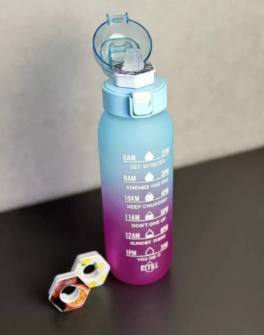 Бутылка Air Freshener 1 л оранжевый, желтый, голубой, синий, фиолетовый, прозрачный, винтовая, тритан