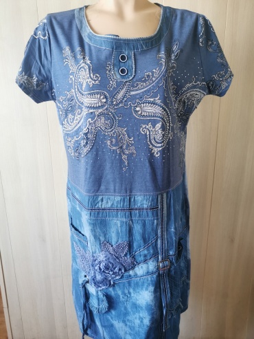 Повседневное платье Fashion голубой