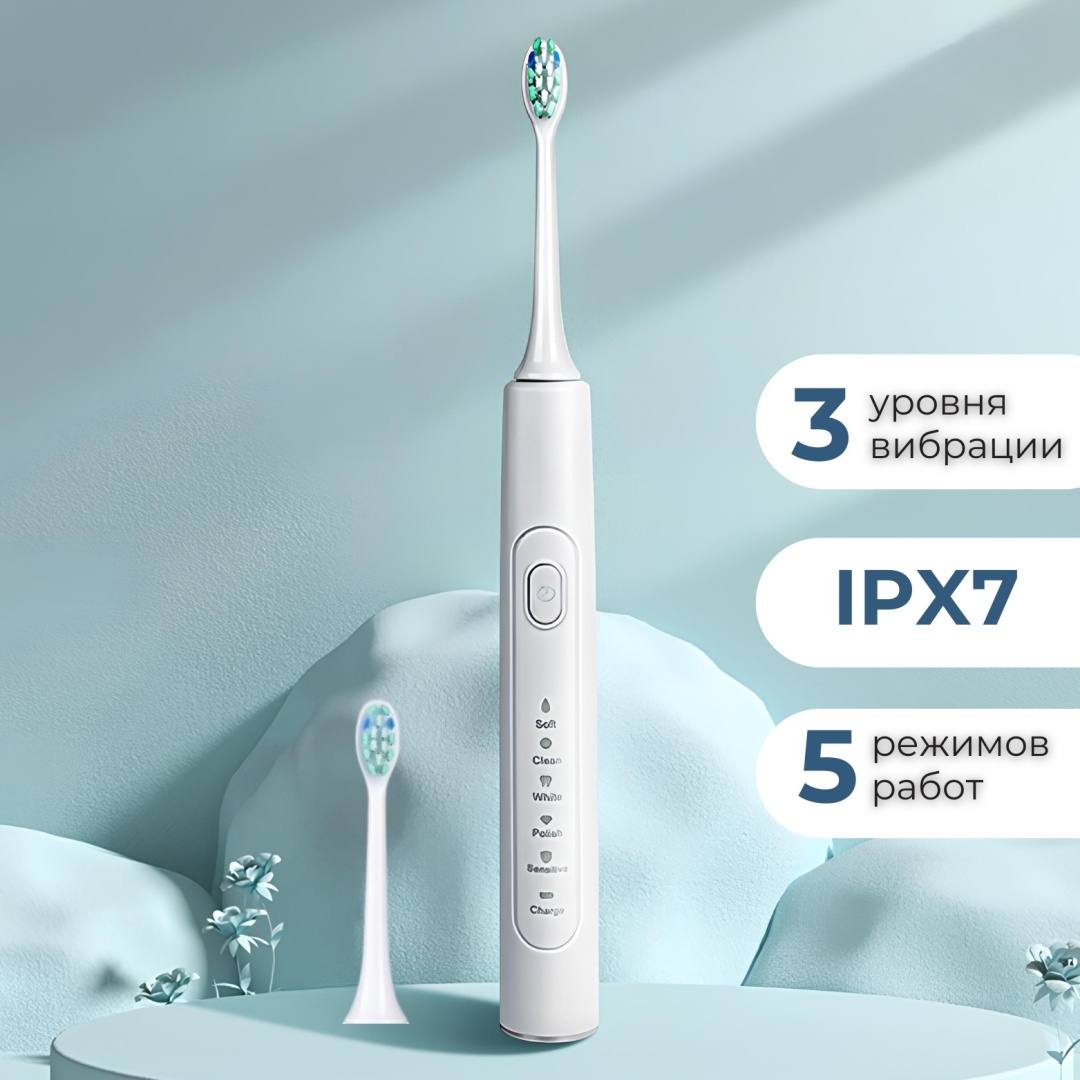 TriTower звуковая щетка E015 щетина средняя белый