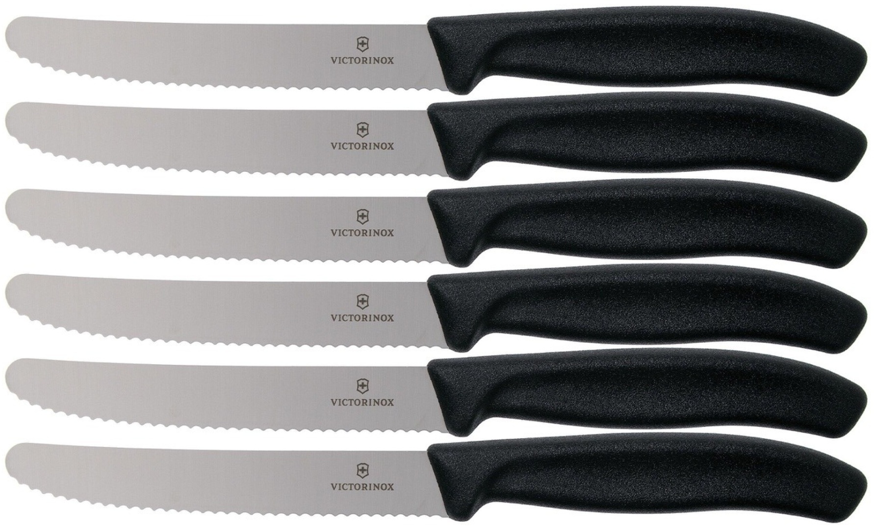 Набор ножей Victorinox SWISS CLASSIC TOMATO AND TABLE SERRATED, лезвие: сталь 6 шт