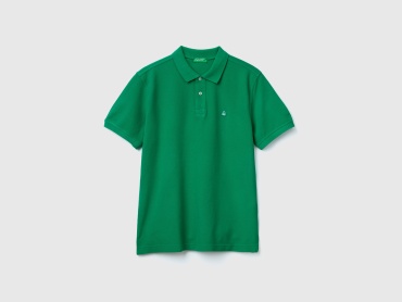 Поло UNITED COLORS OF BENETTON зеленый