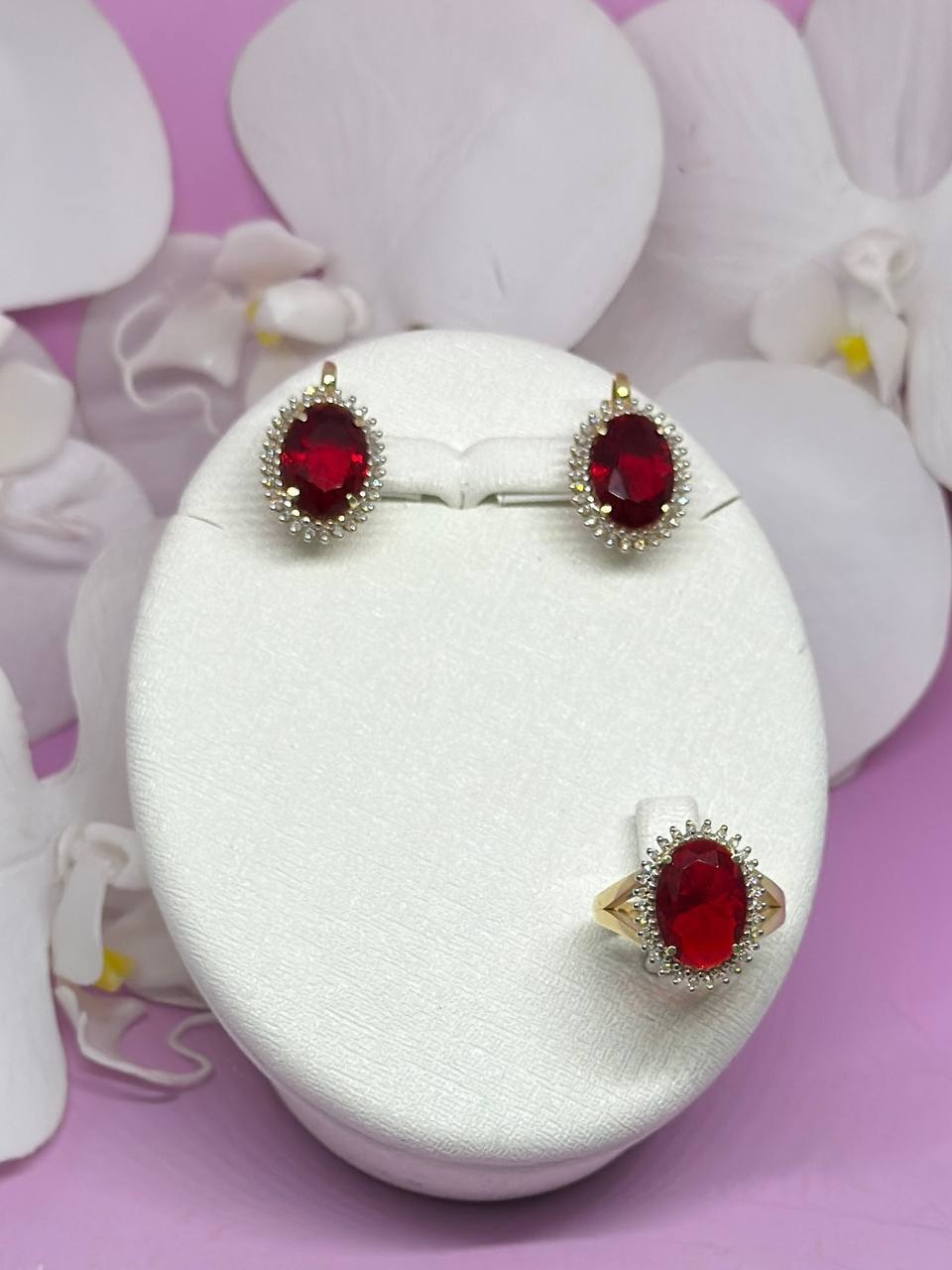 SAR JEWELRY shush_24_047_7671_18 вес 10.1 г золото, бриллиант, рубин
