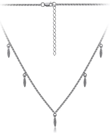 Колье Lucente Silver NEC-LU-925-62057-38 длина 38 см вес 2.75 г серебро, без вставок