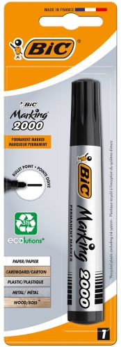 Маркер Bic 8755761, 1 шт, 2 мм, мультиколор