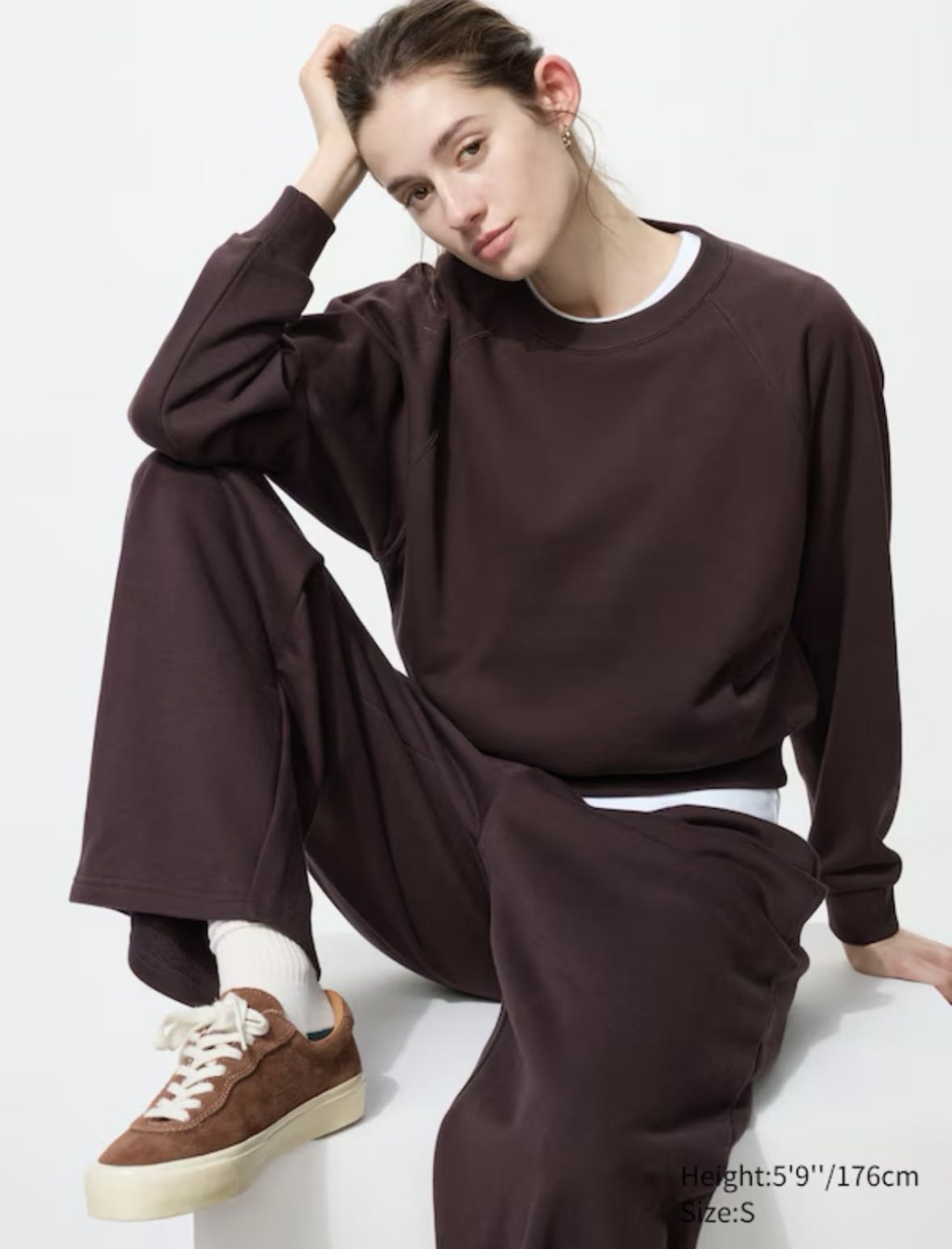 Свитшот Uniqlo коричневый