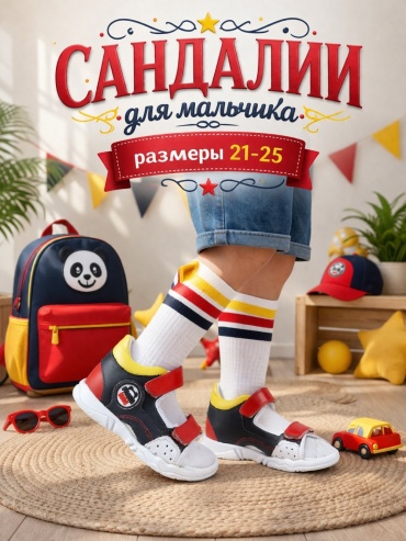 Сандалии Panda Kids мультиколор
