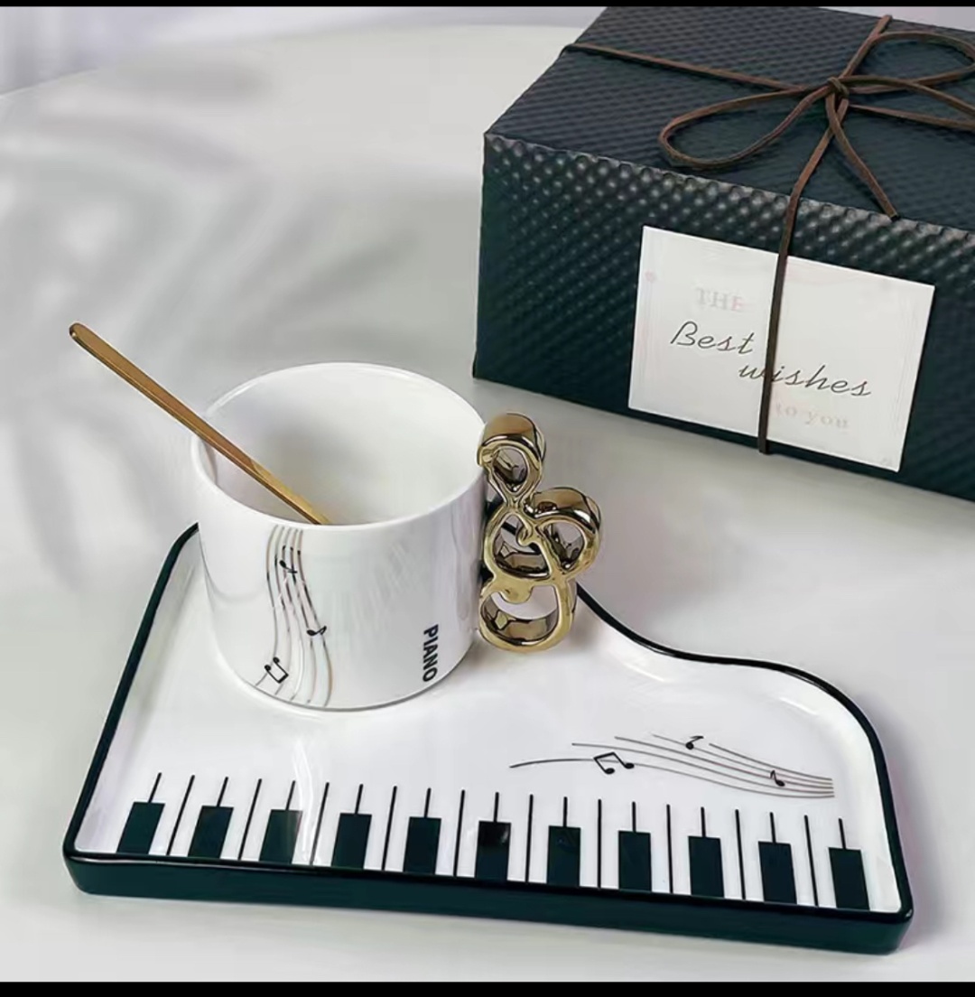 Чайная пара Grand piano, 200 мл, керамика, 1 шт.