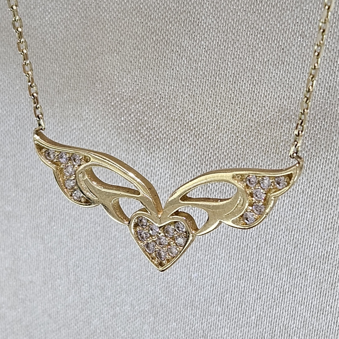 Колье Gaukhar Jewelry GJ0513-N длина 42 см вес 2.78 г золото, фианит