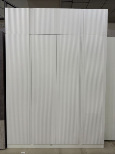 Распашной шкаф КВАНТ Антарио 4Д, 200x280х57 см, белый