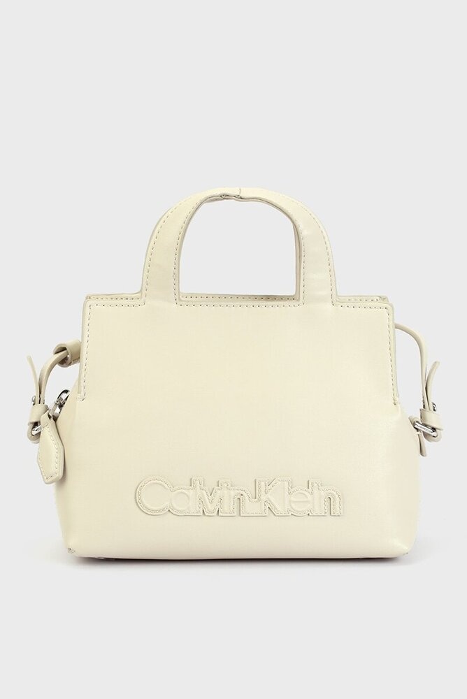 Сумка тоут Calvin Klein полиэстер бежевый